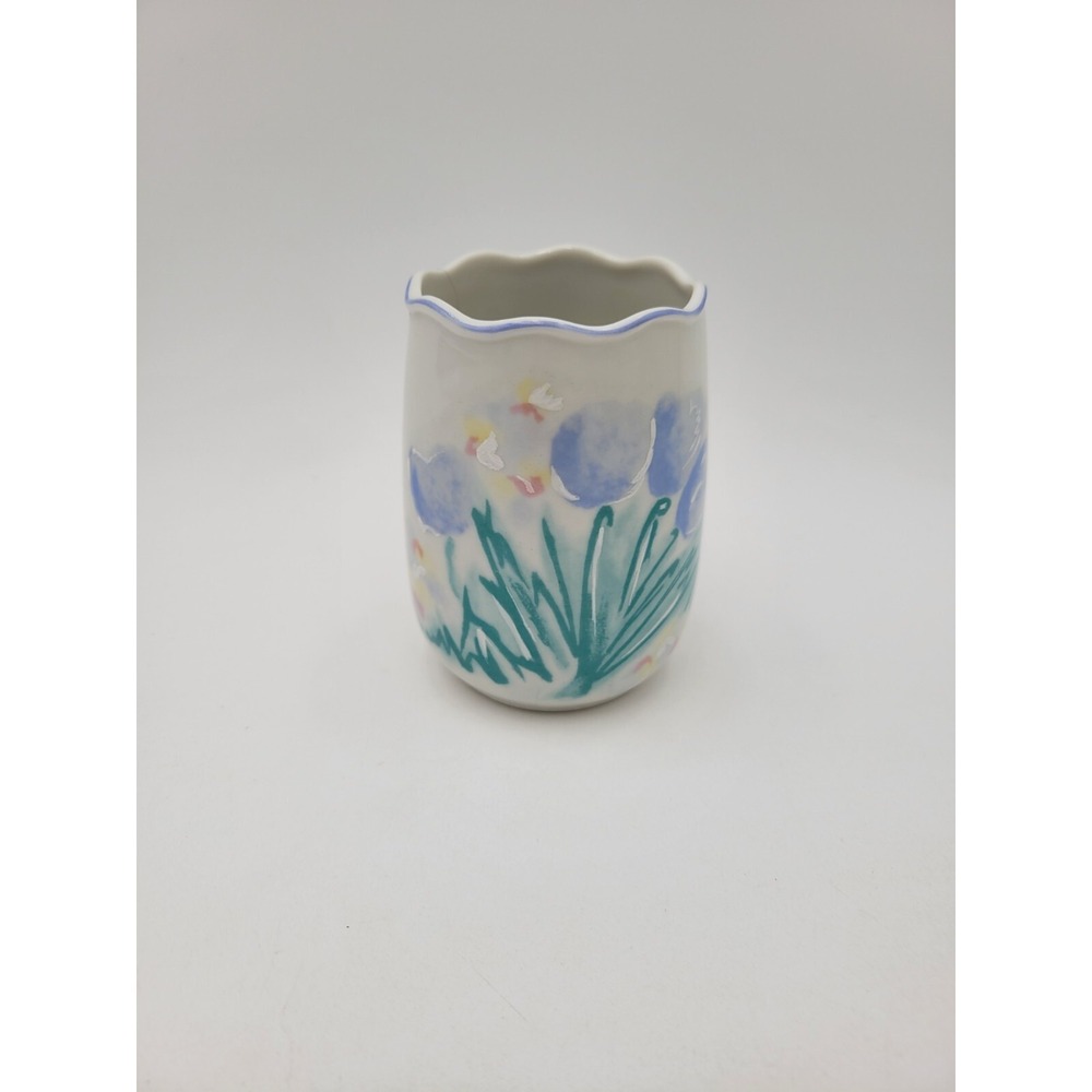 Saturday Knight Ltd Tumbler Laurette‎ Japan Blue Flowers Vintage